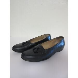 MARTEGANI Navy 12 1/2 Slip On Leather Handmade Italy Tassels Loafers